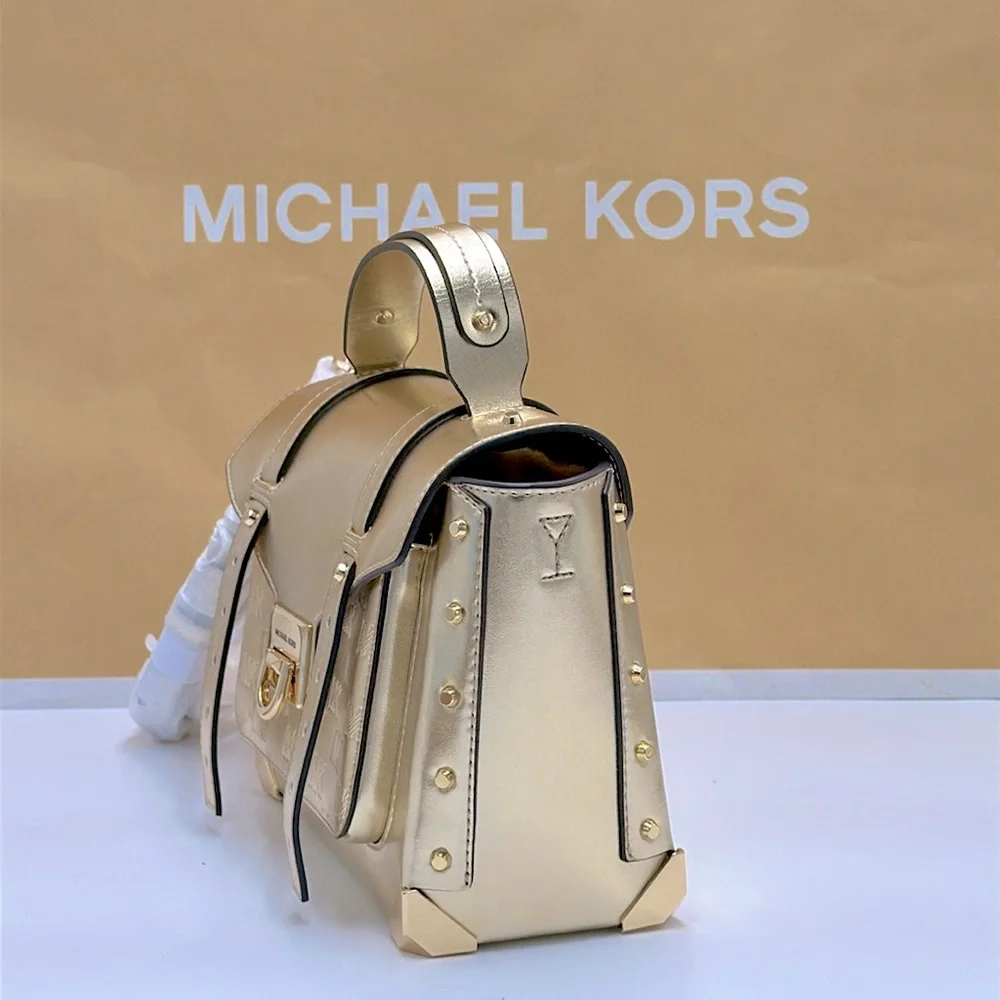 Michael Kors Manhattan Medium
Satchel Shoulder Crossbody bag MK
Pale Gold - Picture 3 of 14